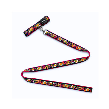 ARAMESH Gulzaar Cotton Collar & Leash Set
