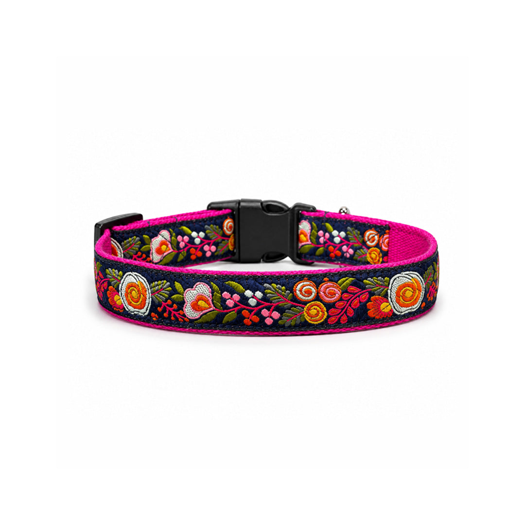 ARAMESH Gulzaar Cotton Collar & Leash Set