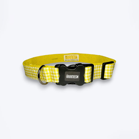 ARAMESH Lemonade Cotton Collar & Leash Set