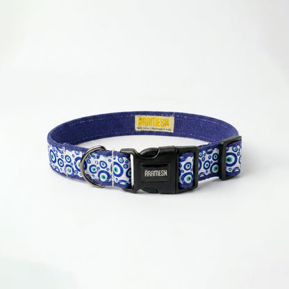 ARAMESH Nazar Charm Cotton Collar & Leash Set