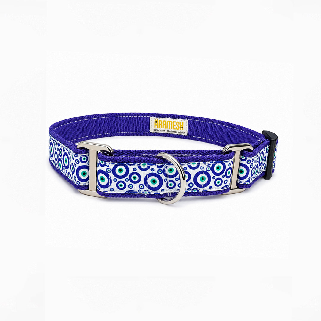 ARAMESH Nazar Charm Cotton Martingale Collar