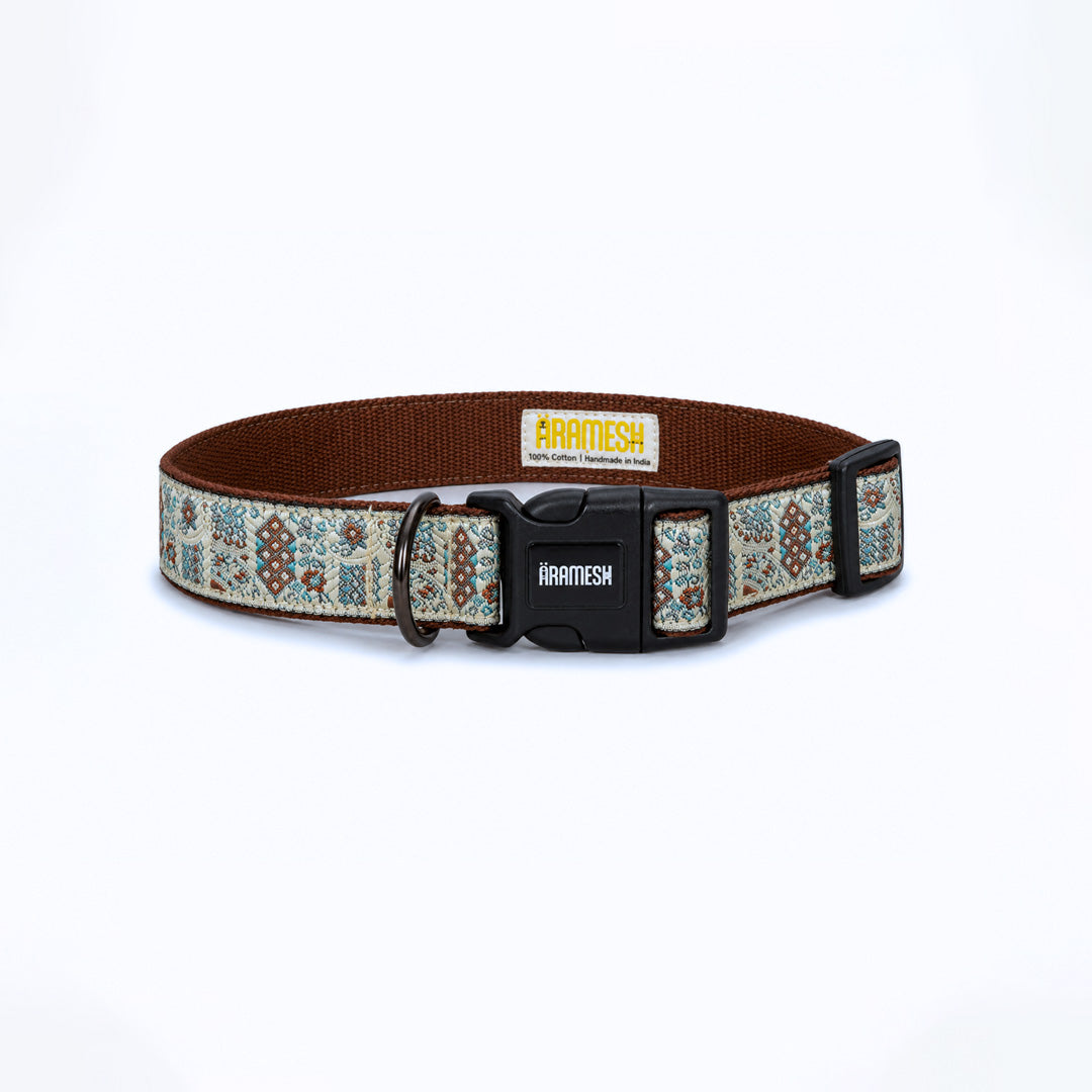 ARAMESH Sultan Paws Cotton Collar & Leash Set