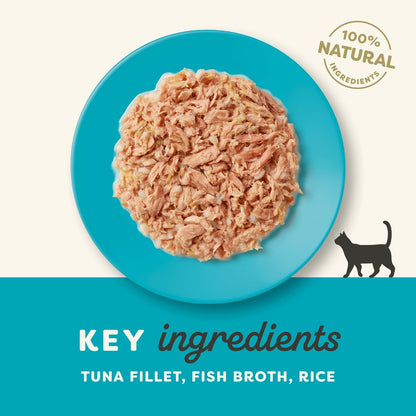 Applaws Natural Premium Wet Cat Food for Adult Cats, Tuna Fillet in Broth 70g Can