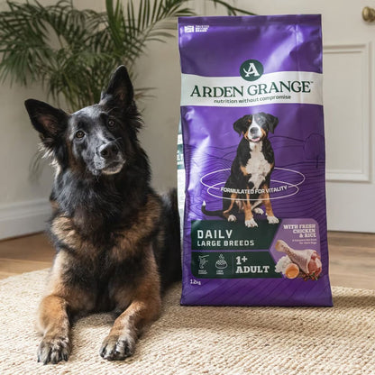 Arden Grange Adult Large Breed Dry Dog Food Chicken & Rice Hypoallergenic Food for All Breeds 2kg