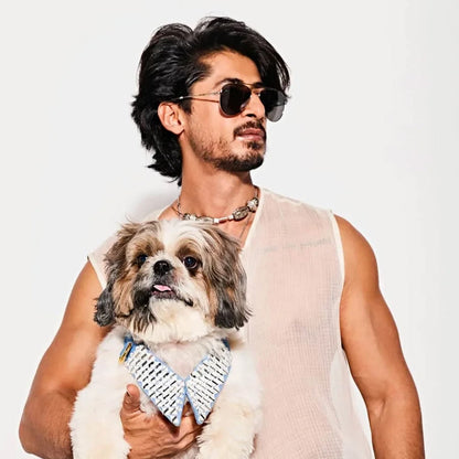 Ashna Vaswani Frosted Jewel Luxe Dog Collar And Leash