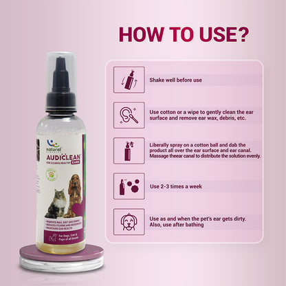 Pet natural remedies AUDICLEAN 90 ML