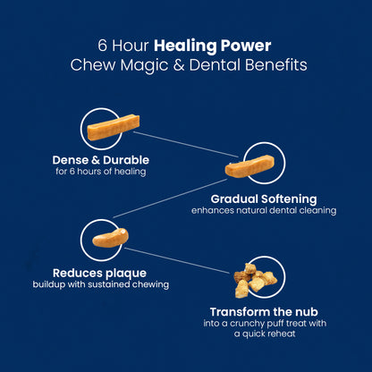 AyurPet Calming Ashwagandha Yak Cheese Chews | 6-Hour Long Lasting Dental Chew | Natural, 100% Veg, Protein-Rich