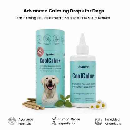AyurPet CoolCalm+ | Calming & Behavioral Support for Dogs