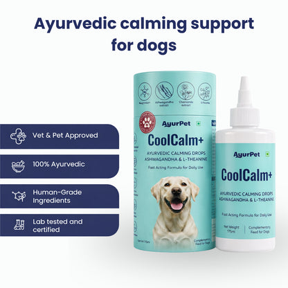 AyurPet CoolCalm+ | Calming & Behavioral Support for Dogs