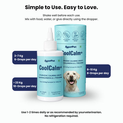 AyurPet CoolCalm+ | Calming & Behavioral Support for Dogs