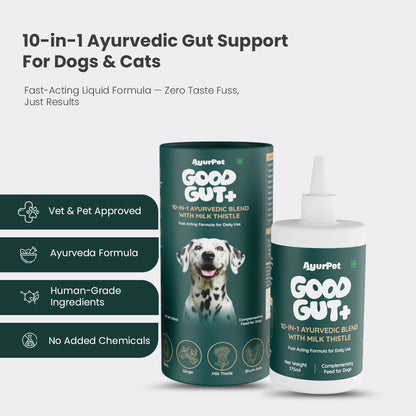 AyurPet GoodGut+ | Digestive Enzyme Drops for Dogs