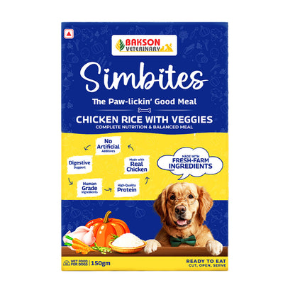 Bakson Veterinary Simbites – Chicken Rice with Veggies Wet Food