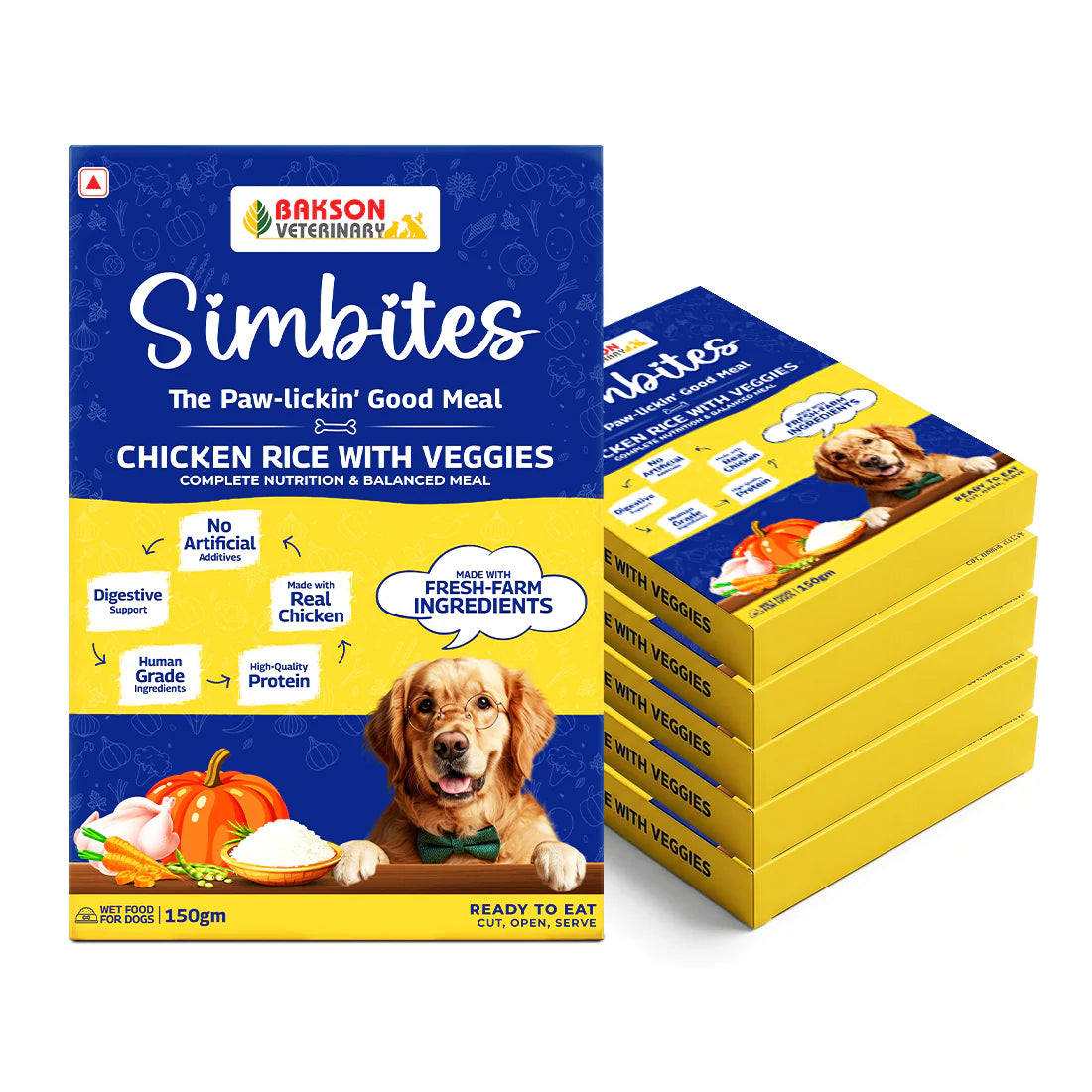 Bakson Veterinary Simbites – Chicken Rice with Veggies Wet Food