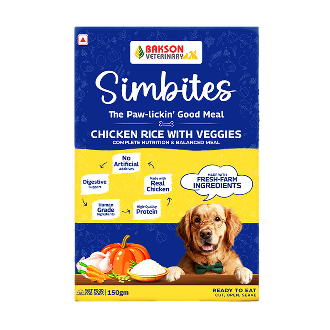 Bakson Veterinary Simbites – Chicken Rice with Veggies Wet Food