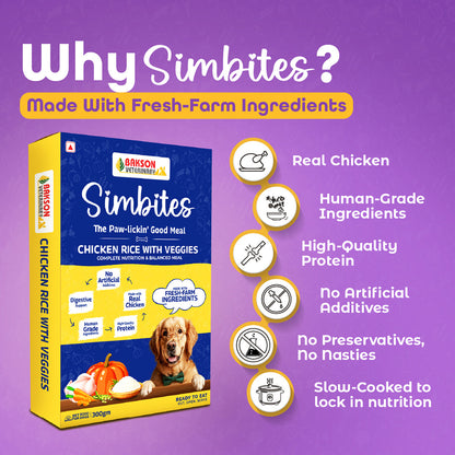 Bakson Veterinary Simbites – Chicken Rice with Veggies Wet Food