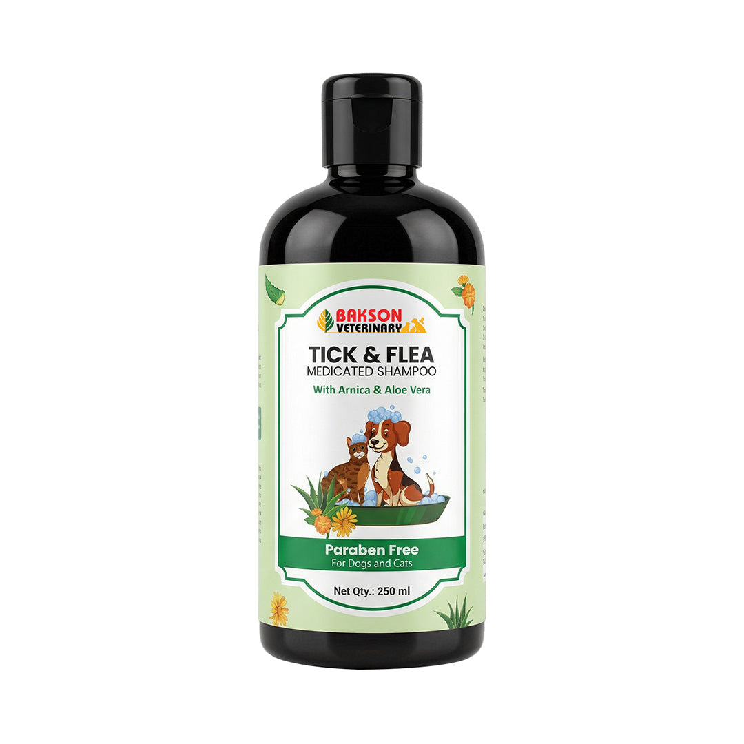 Bakson Veterinary TICK & FLEA SHAMPOO