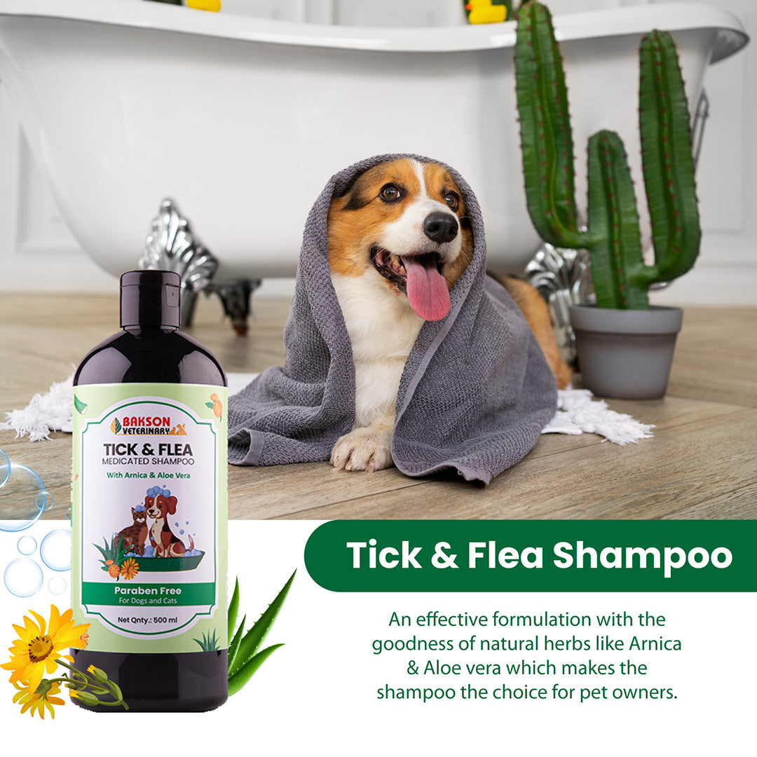 Bakson Veterinary TICK & FLEA SHAMPOO