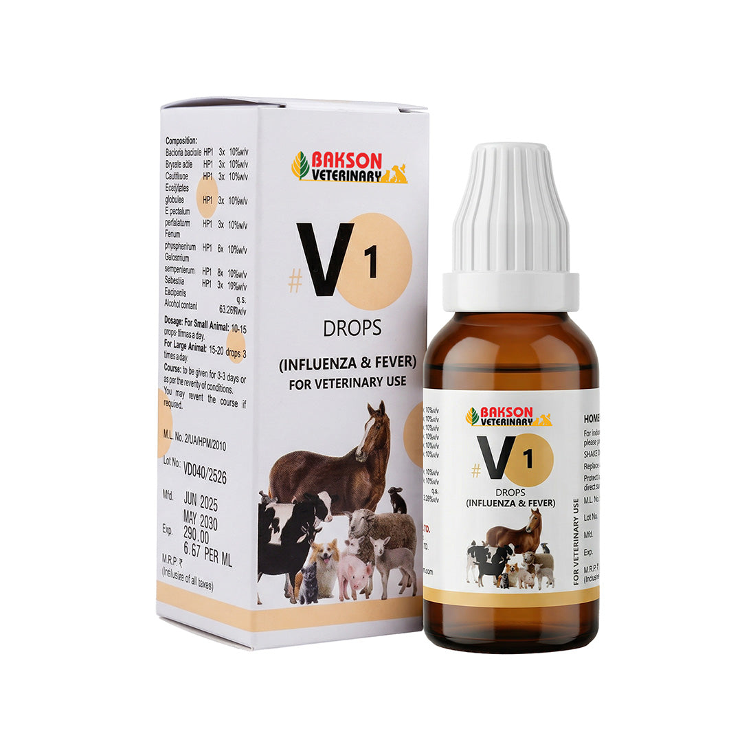 Bakson Veterinary V-1(Influenza &fever Drops)