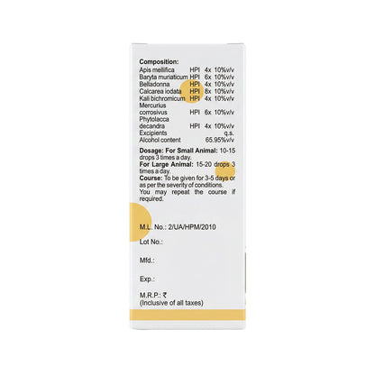 Bakson Veterinary V6 Inflammation Drops