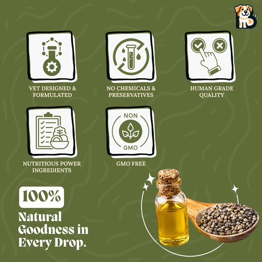 BFAB Hemp Seed Oil - Anxiety & Calm Supplement for Pets - 30ml