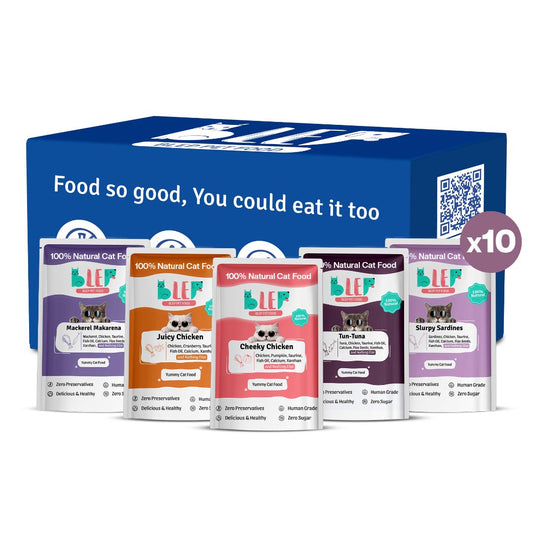 BLEP All Recipes Cat Wet Food Trial Pack | 50g | 10 Pack
