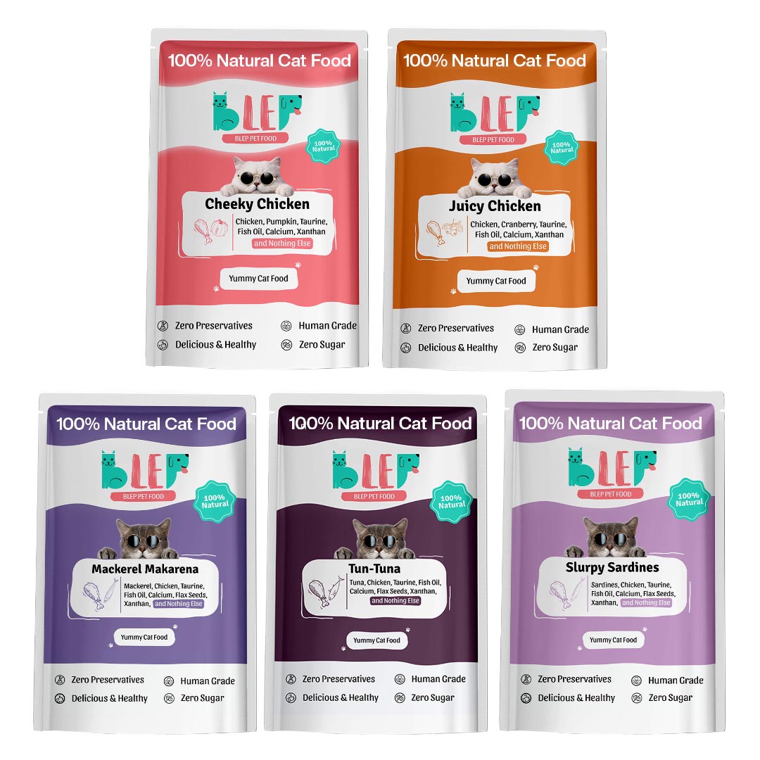 BLEP All Recipes Cat Wet Food Trial Pack | 50g | 5 Pack