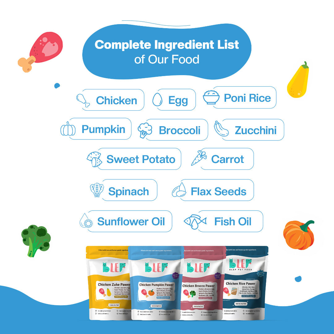 BLEP Pack of All Chicken Recipes of Dog Wet Food | 100g |4 Pack