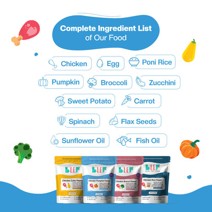 BLEP Pack of All Chicken Recipes of Dog Wet Food | 100g |4 Pack
