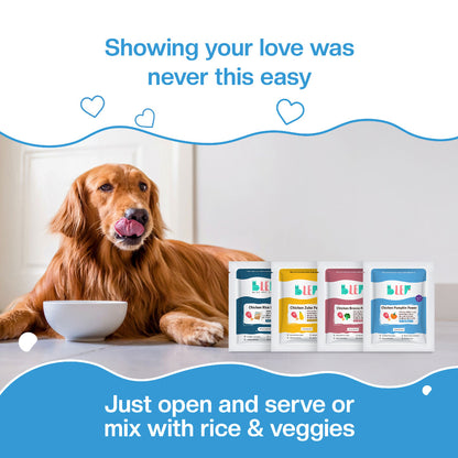 BLEP Pack of All Chicken Recipes of Dog Wet Food | 100g |4 Pack