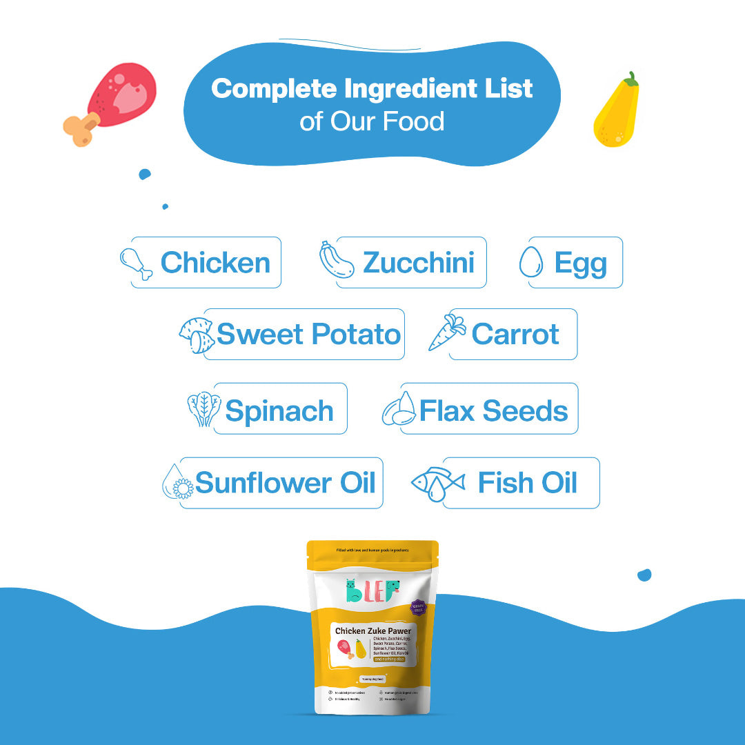 BLEP Chicken Zucchini Dog Wet Food| 100g | 7 Packs