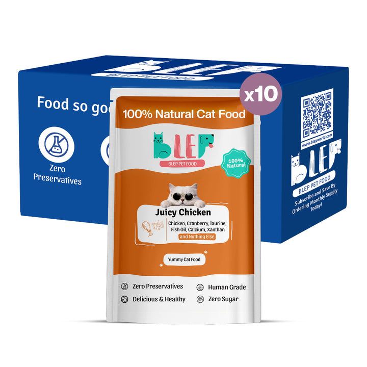BLEP Juicy Chicken Cat Wet Food | 50g | 10 Pack