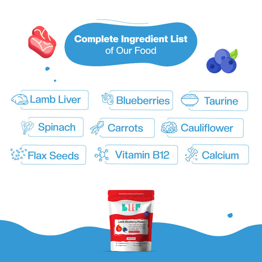 BLEP Lamb Blueberry Dog Wet Food Trial Pack | 100gm | 7 Pack
