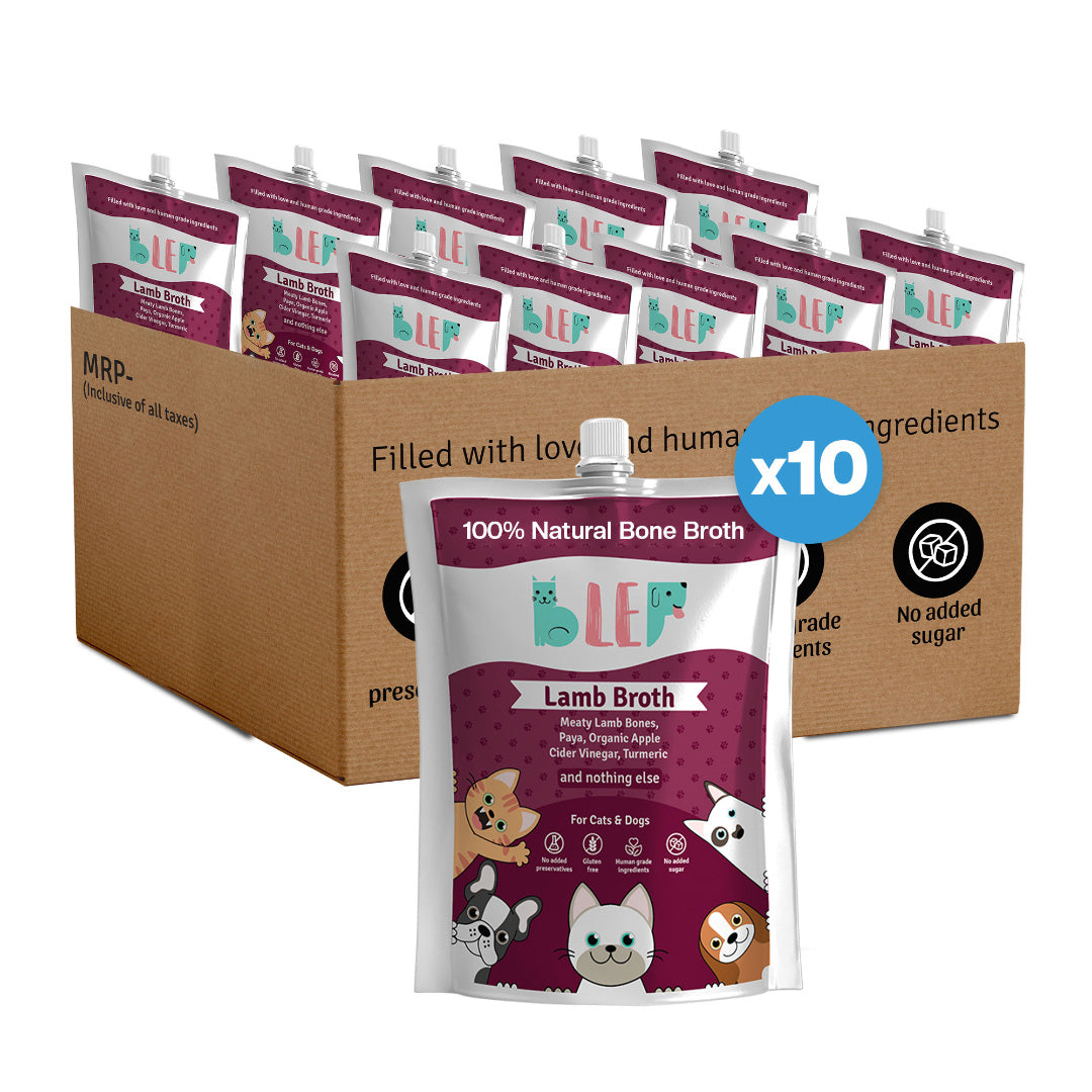 BLEP Lamb Broth for Cats & Dogs | 1OOml| 10 Pack