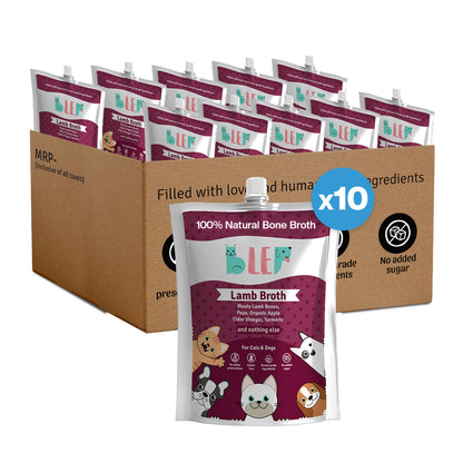 BLEP Lamb Broth for Cats & Dogs | 1OOml| 10 Pack