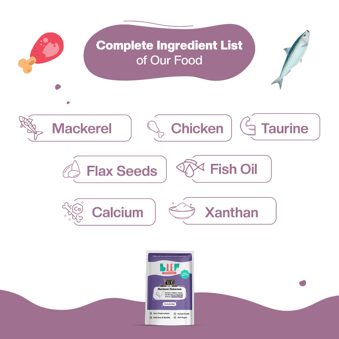 BLEP Mackerel Makarena Cat Wet Food | 50g |5 Pack