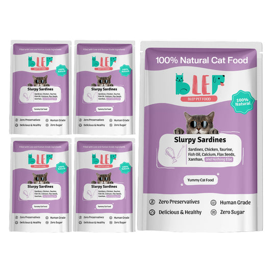 BLEP Slurpy Sardine Cat Wet Food | 50 g | 5 Pack