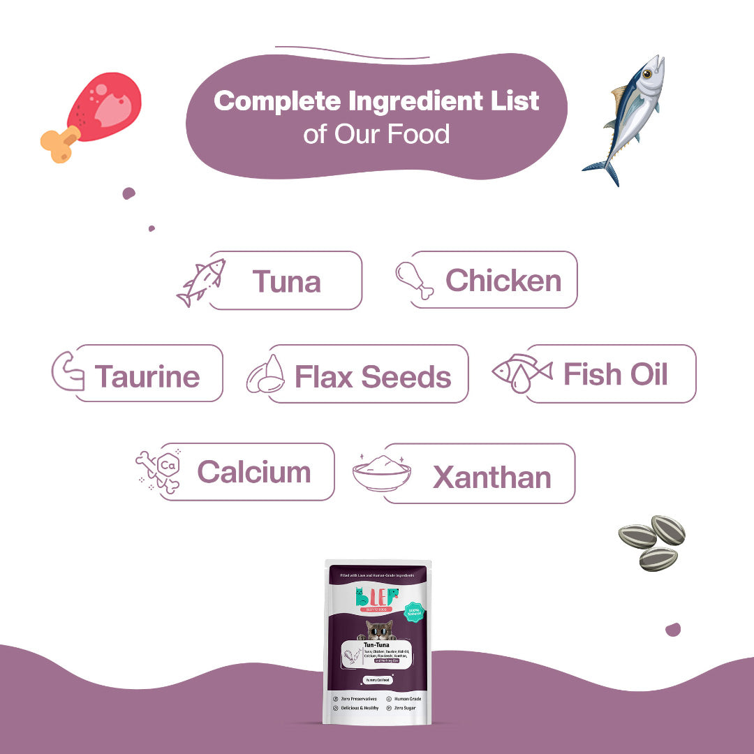 BLEP Tun-Tuna Cat Wet Food Trial Pack| 50g | 5 Pack