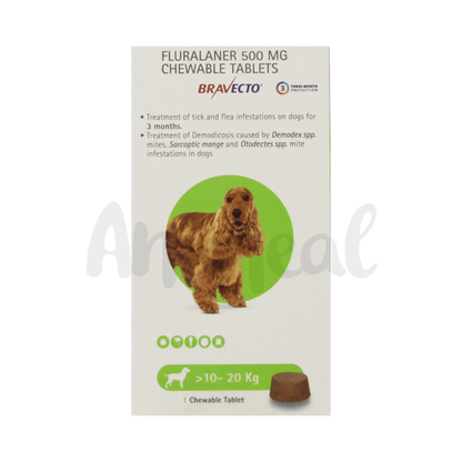 BRAVECTO (10-20KG) DOG TABLET - Animeal