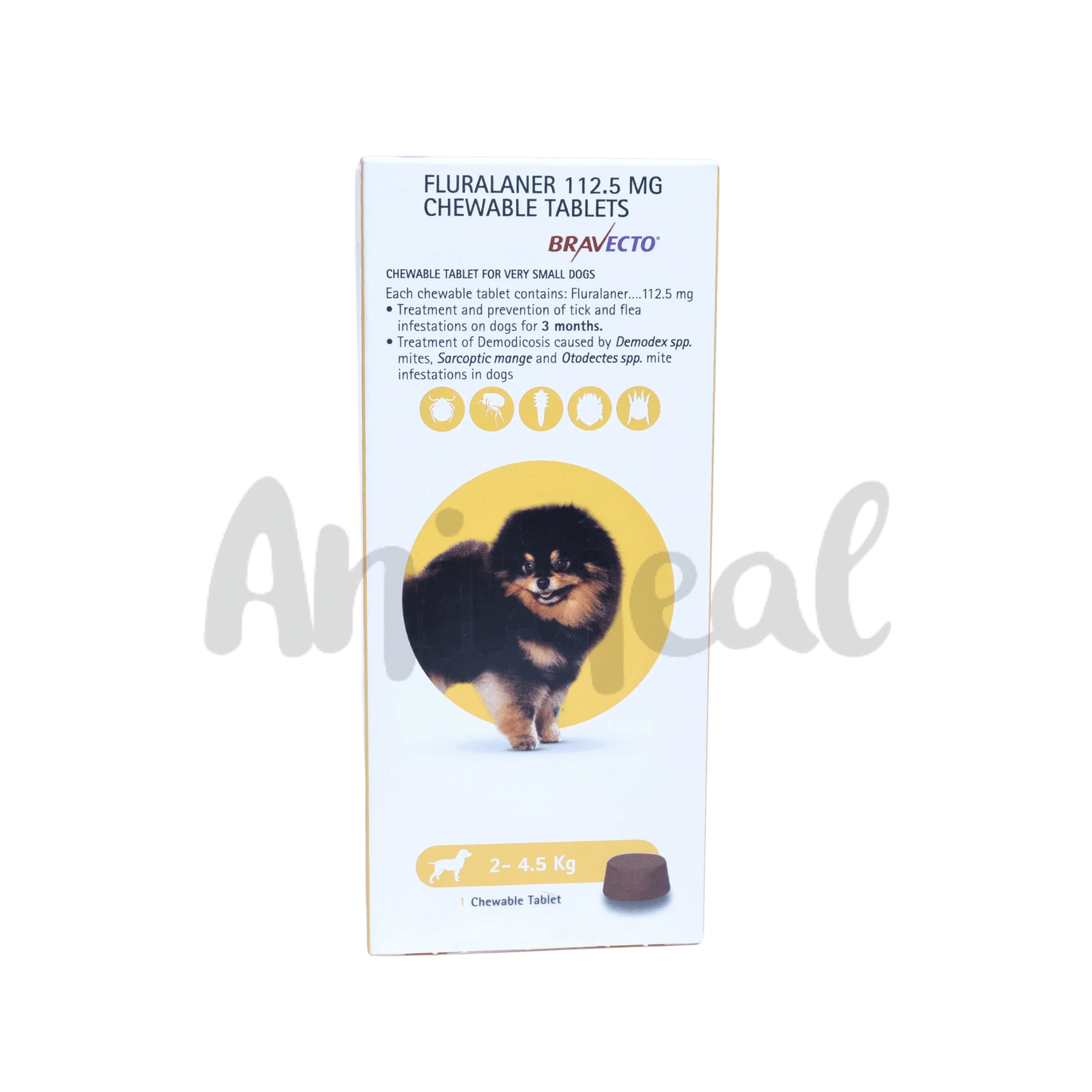 BRAVECTO (2-4.5KG) DOG TABLET - Animeal
