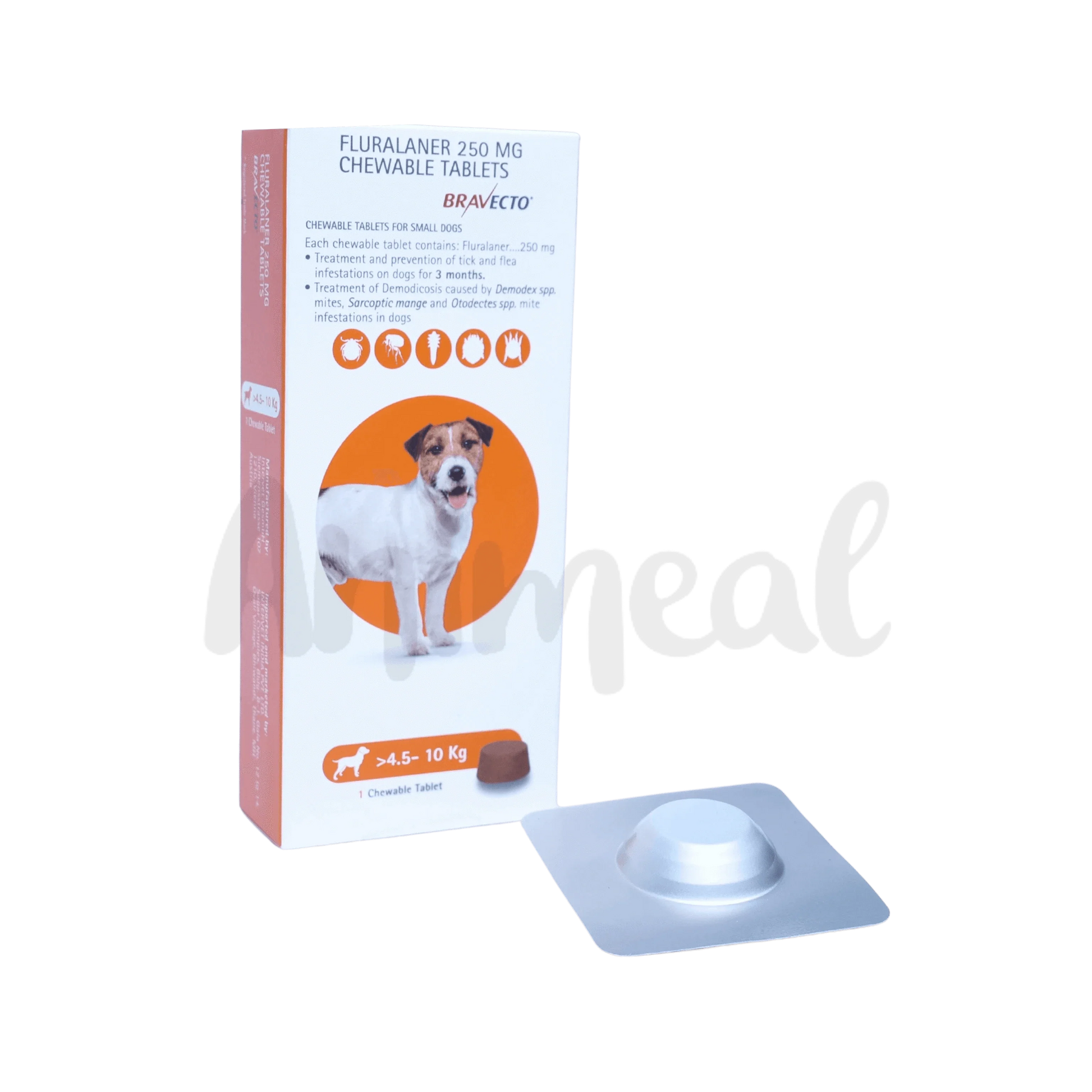 BRAVECTO (4.5-10KG) DOG TABLET - Animeal