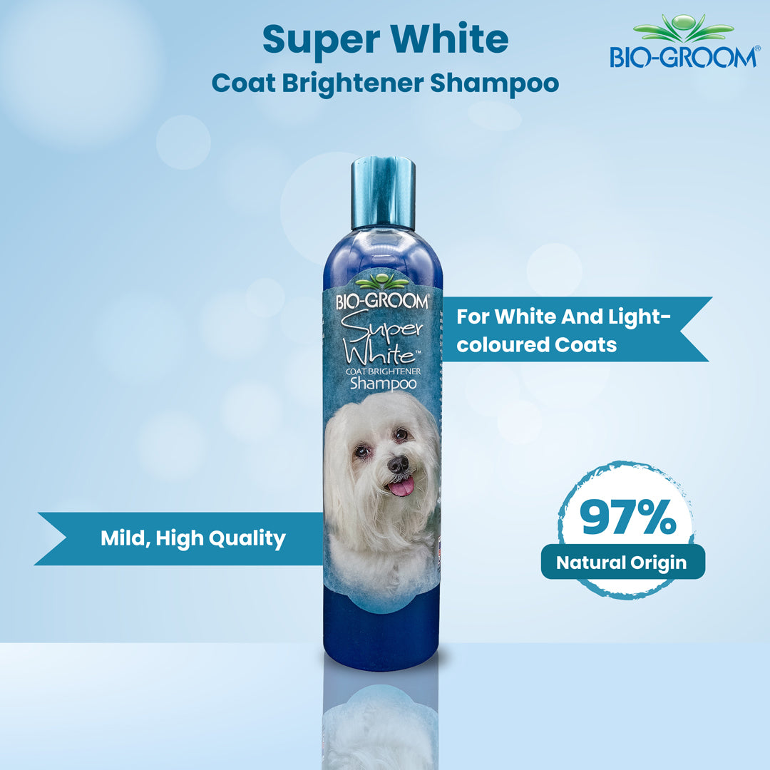 Bio-groom Super White Dog Shampoo, 355 Milliliter