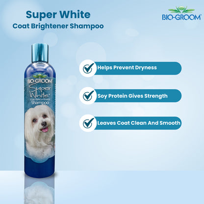 Bio-groom Super White Dog Shampoo, 355 Milliliter