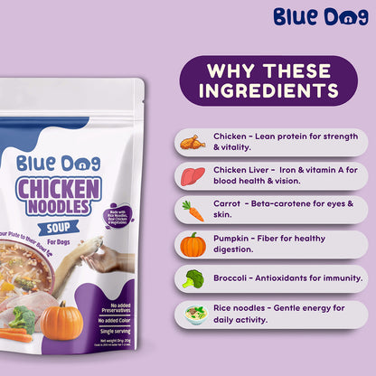 Bluedog Chicken Noodles Instant Soup