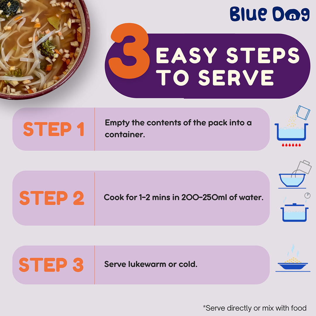 Bluedog Chicken Noodles Instant Soup