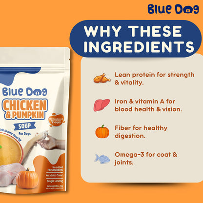 Bluedog Chicken & Pumpkin Instant Soup