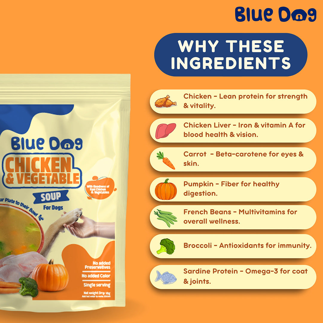 Bluedog Chicken & Vegetable Instant Soup