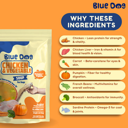 Bluedog Chicken & Vegetable Instant Soup