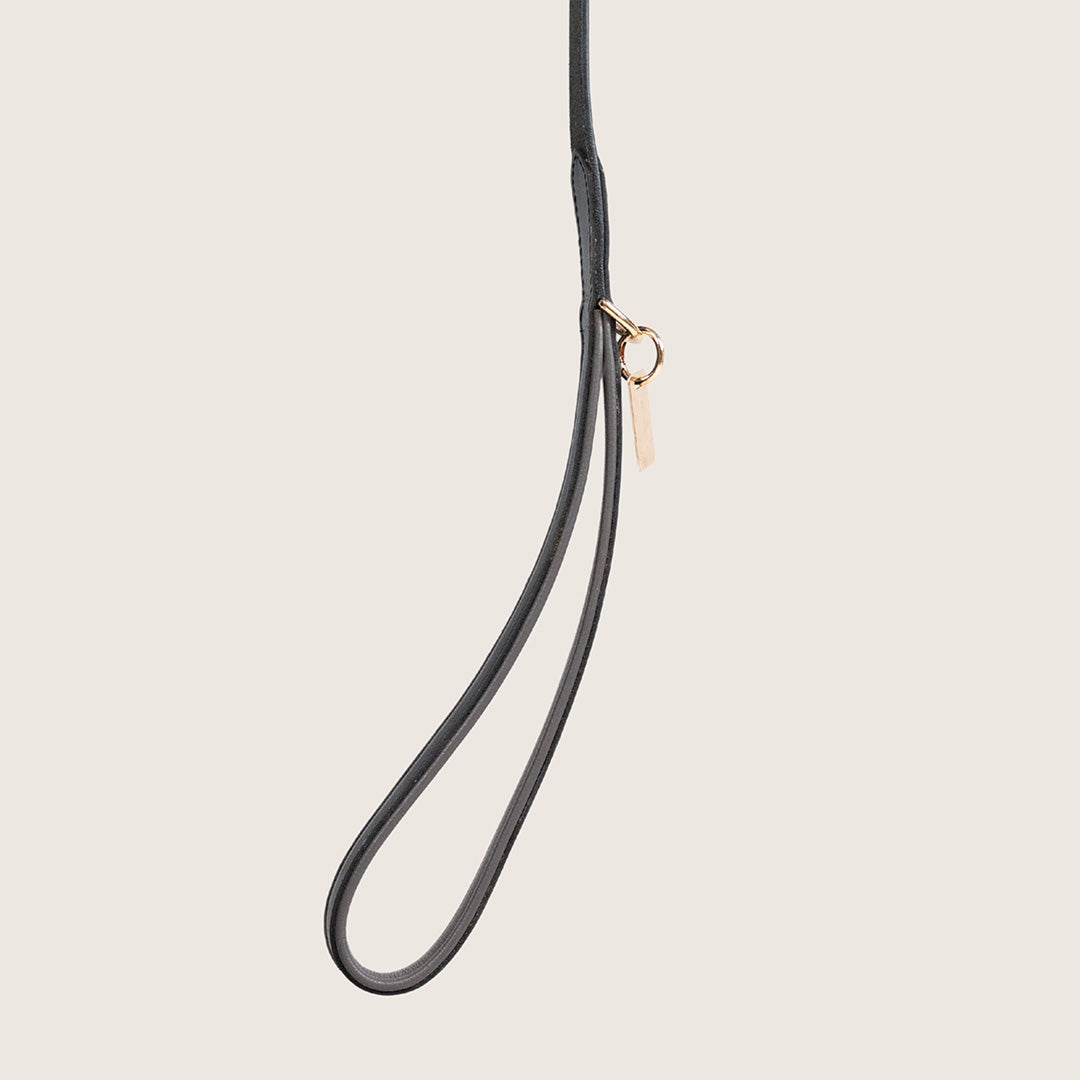 Bruni Boi City Boi Black Leather Dog Leash