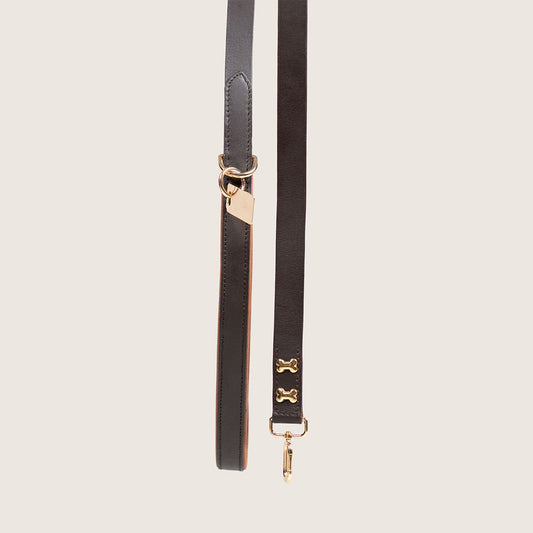 Bruni Boi City Boi Brown Leather Dog Leash