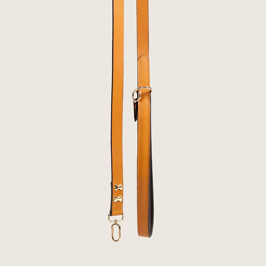 Bruni Boi City Boi Tan Leather Dog Leash